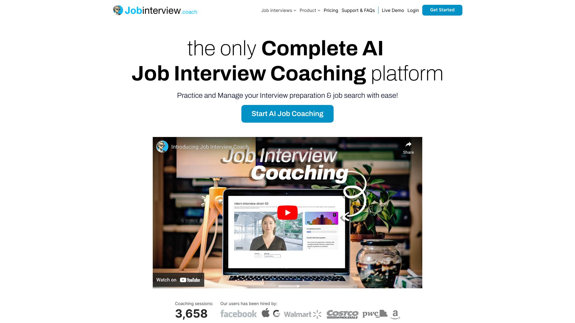 Entrevista de trabajo Coach