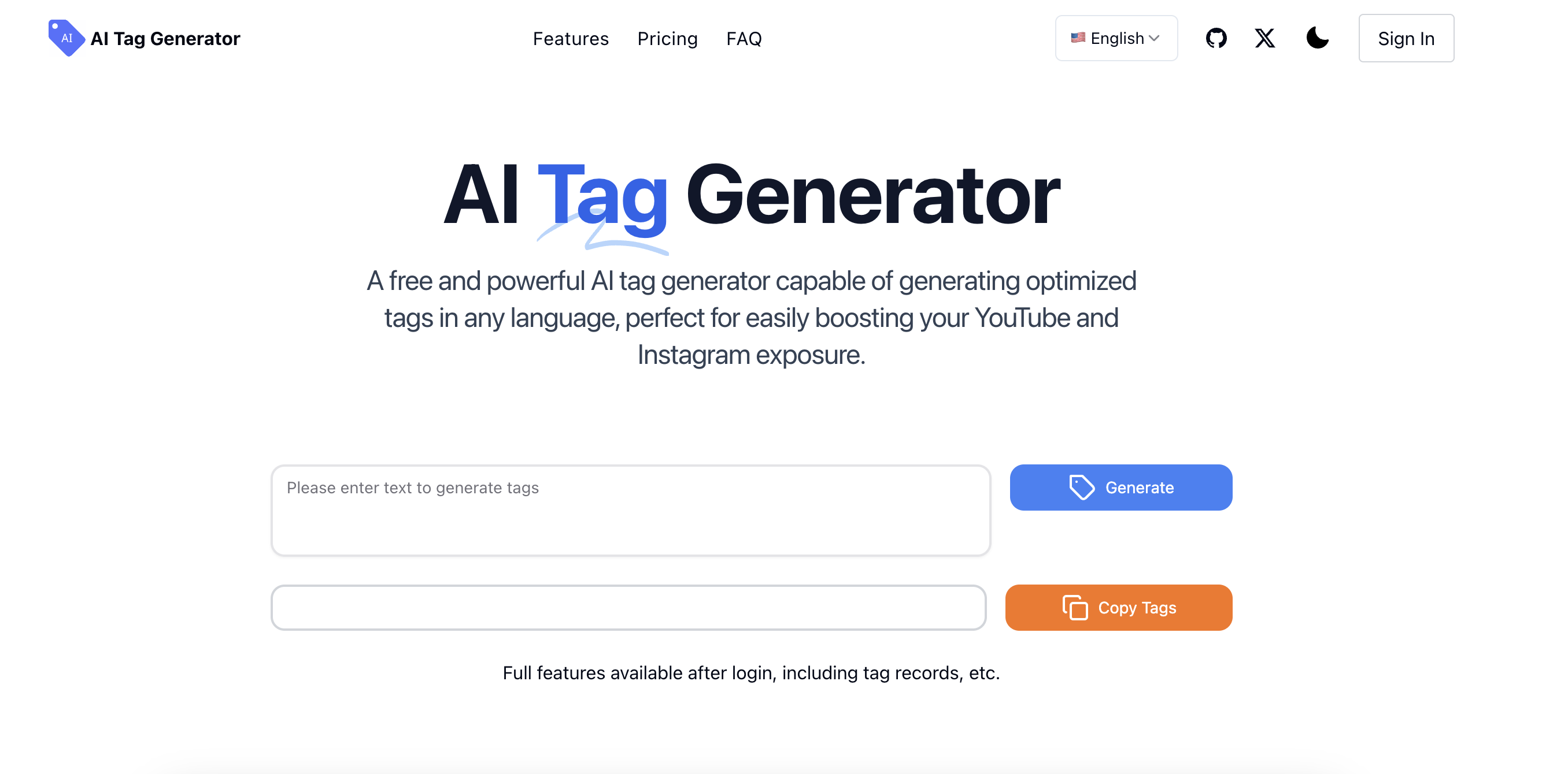 Tag Generator